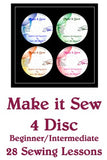 Make it Sew – Beginners Series  -  Set of Four DVDs